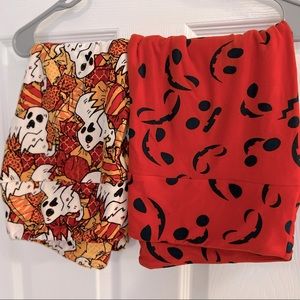 LulaRoe Halloween Leggings Tall & Curvy 2 pack